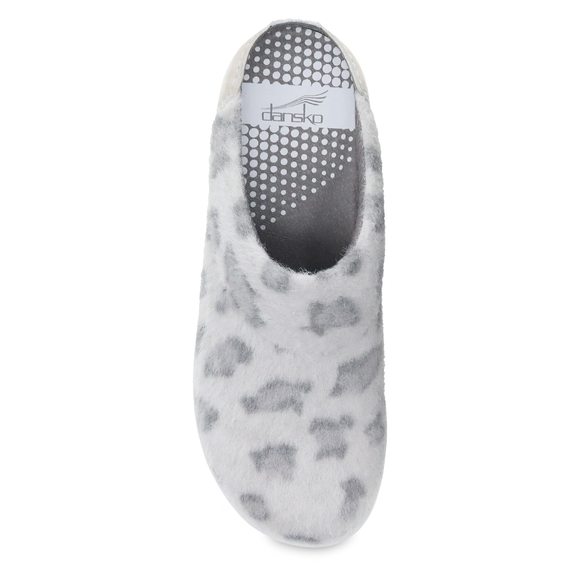 DANSKO WOMEN'S LUCIE GREY LEOPARD WOOL SLIPPER 6.5-7 M US - - Picture 3 of 6